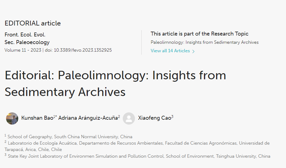 Lee más sobre el artículo Paleolimnology: Insights from Sedimentary Archives
